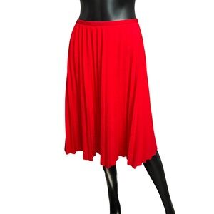 Calvin Klein Vibrant Red A-Line Skirt